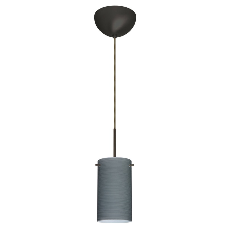 Besa 1BC-4404TN-BR Stilo One Light Pendant Bronze