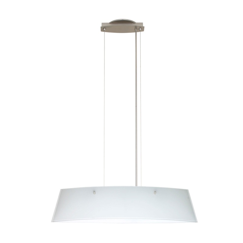 Besa LS3-445406-SN Silhouette Three Light Pendant Satin Nickel (Discontinued)