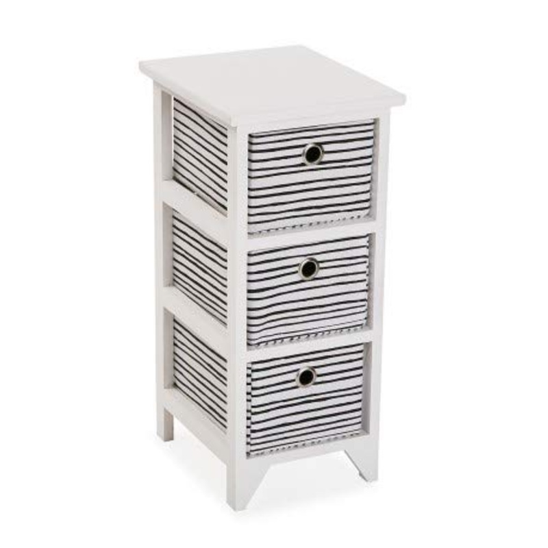 Cassettiera 3 cestini Black Line marca Versa