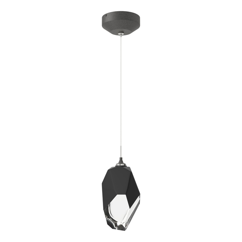 Chrysalis 1-Light Large Pendant Natural Iron Black Crystal (BP)