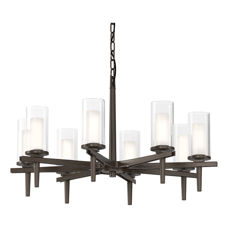 Constellation 8-Arm Chandelier Bronze