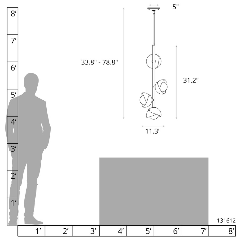 Gatsby 4-Light Vertical Pendant Oil Rubbed Bronze