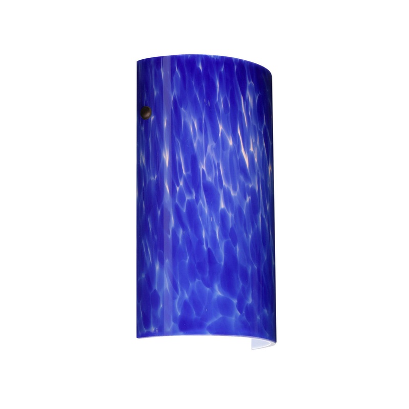 One Light Wall Sconce from the Tamburo Collection in Bronze Finish by Besa