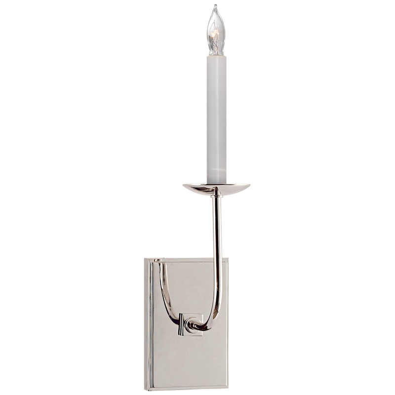 One Light Wall Sconce from the Tt Collection in Polished Nickel Finish by Visual Comfort Signature