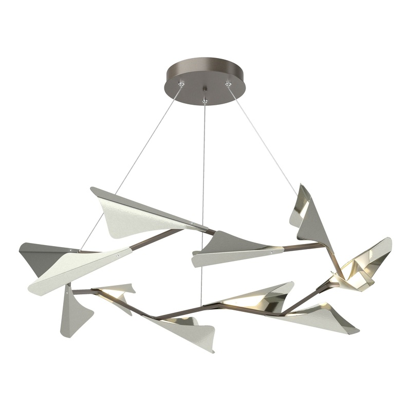 Plume 12-Light LED Pendant Dark Smoke Sterling