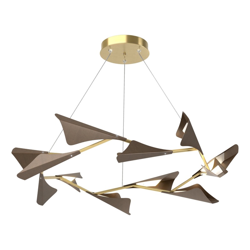 Plume 12-Light LED Pendant Modern Brass Bronze