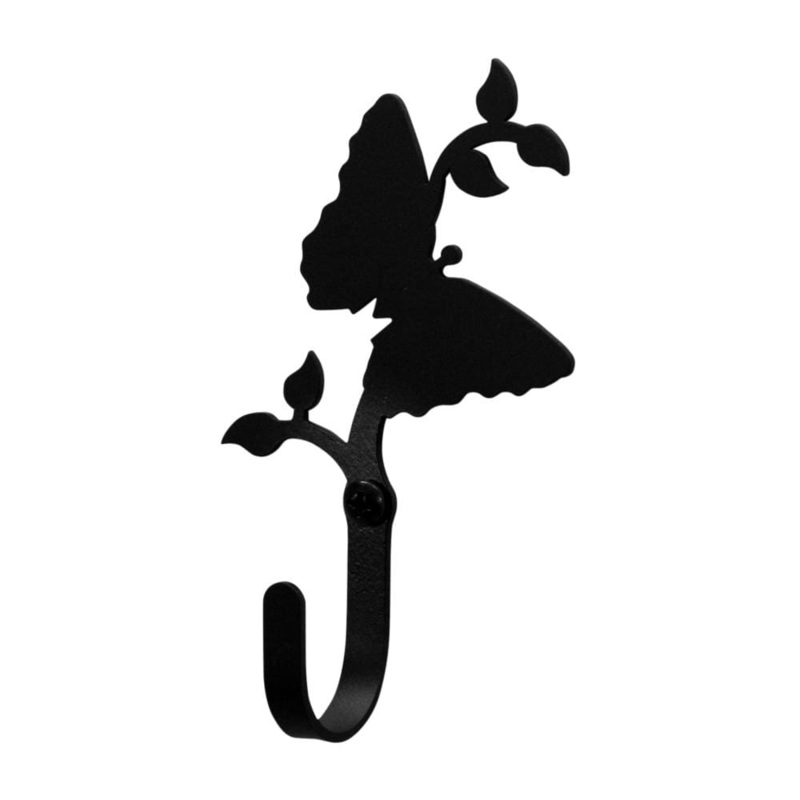 Village Wrought Iron WH-38-XS Butterfly Wall Hook Extra Small
