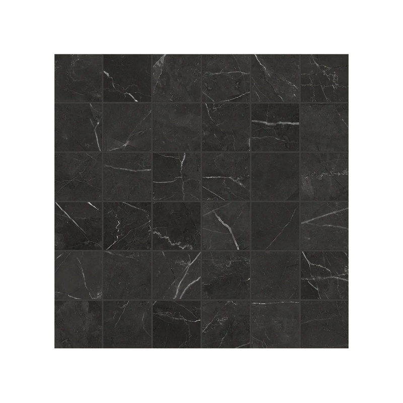 2″ x 2″ La Marca Nero Honed 36 Piece Porcelain Mosaics. 1 Sheet = .96 Sf. Venato 2″ x