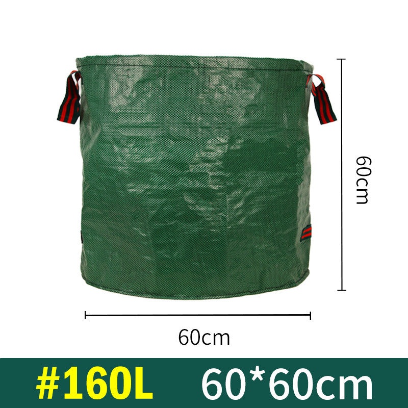 2PCS 160L(60cm*60cm) Heavy-Duty Foldable Garden Leaf Bag – Large-Capacity Horizontal Dustpan