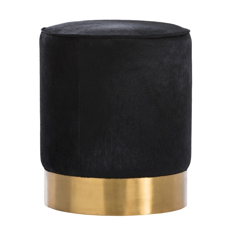 Arteriors 6060 Pratt Ottoman Black