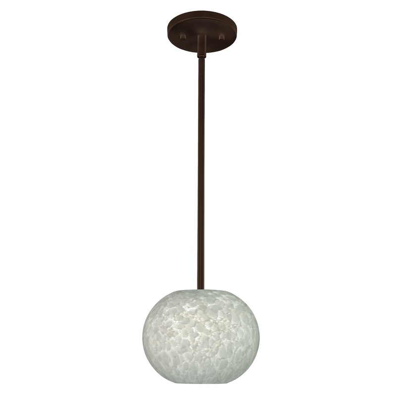 Besa 1TT-477619-LED-BR Luna One Light Pendant Bronze