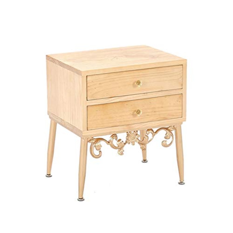 Comodino da Letto Legno Nordic Comodino Creativo Tabella Camera Locker Moderno Semplice Tavolino Legno di Gomma Completa Cabinet Bagagli Comodino da Camera