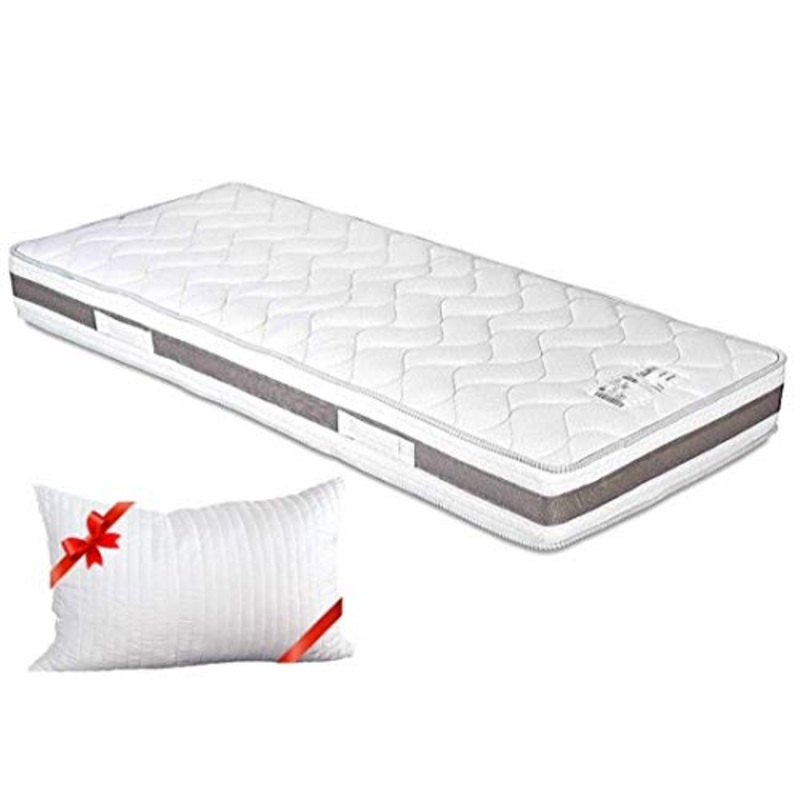 Evergreenweb – Materasso Memory Foam Una Piazza e Mezza 120×190 Onda MASSAGGIANTE Alto 22 cm Ortopedico Fodera Antiacaro Sfoderabile Traspirante Lastra con Schiuma Ecologica 7 Zone Ergonomico Offerta
