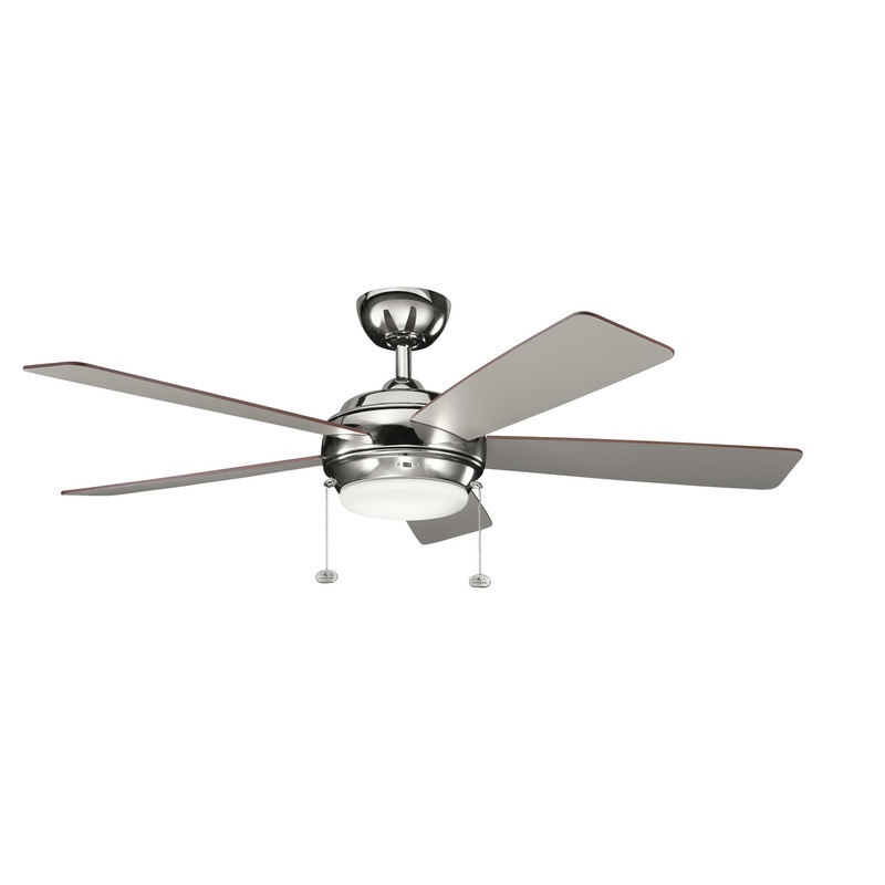 Kichler 330174PN 52″ Ceiling Fan, Polished Nickel