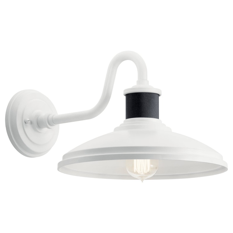 Kichler 49980WH One Light Outdoor Wall Mount, White