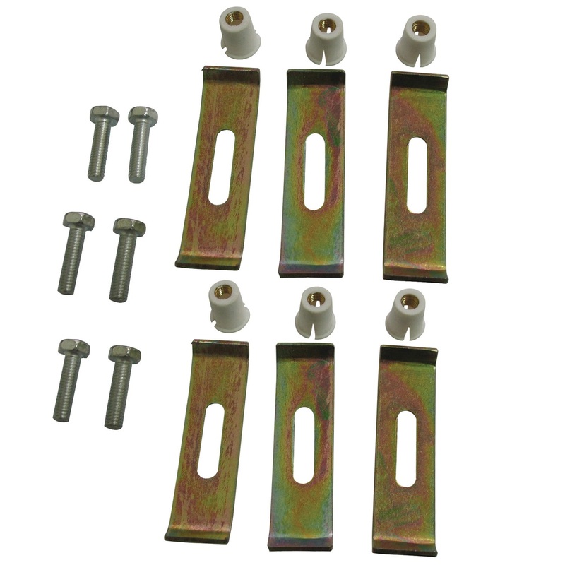 KUHDWR6 6-Piece Undermount Sink Mounting Clips, Raw