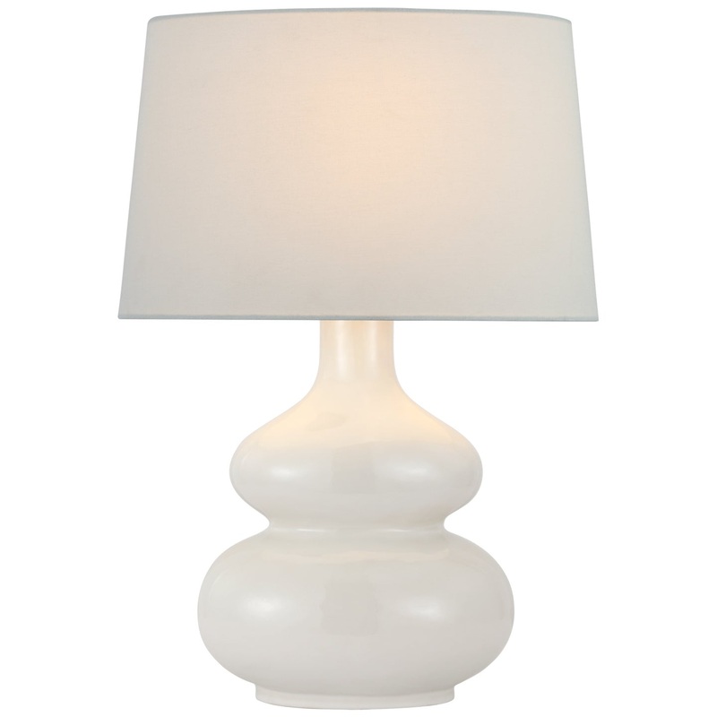LED Table Lamp from the Lismore Collection in Ivory Finish by Visual Comfort Signature