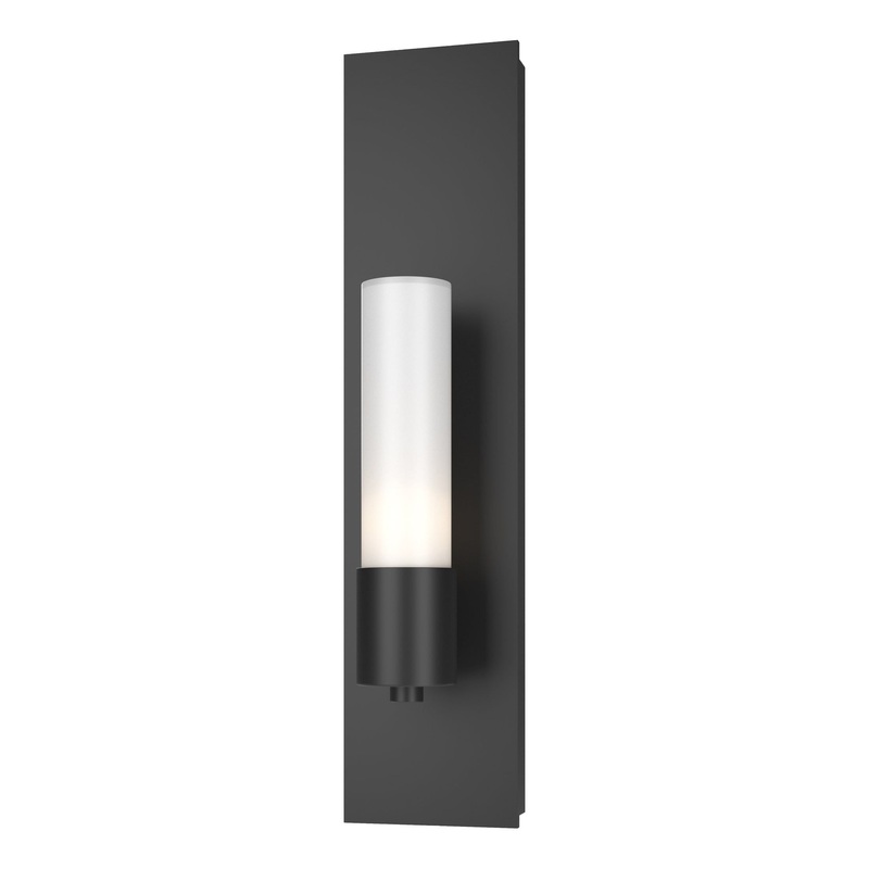 Pillar 1-Light Sconce Black Opal Glass (GG)