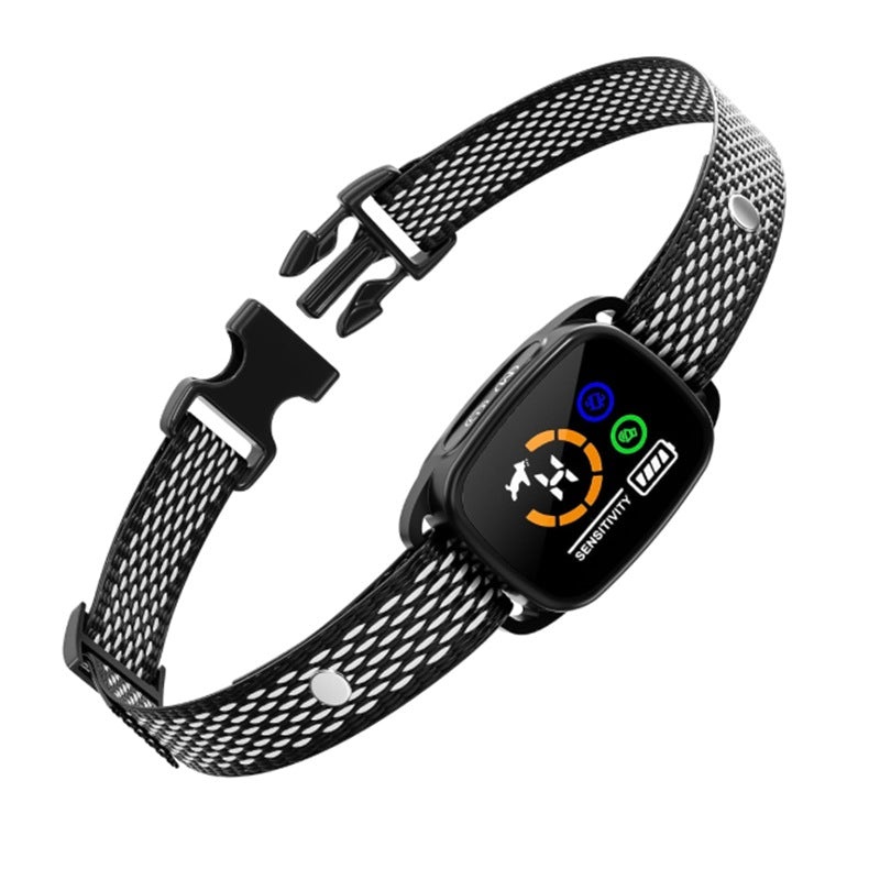 USB Rechargeable Smart Color Screen Anti-Bark Collar – Vibration Dog Training Collar