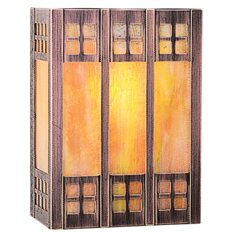 Arroyo GSADA-9GW-AC Glasgow One Light Wall Mount Antique Copper