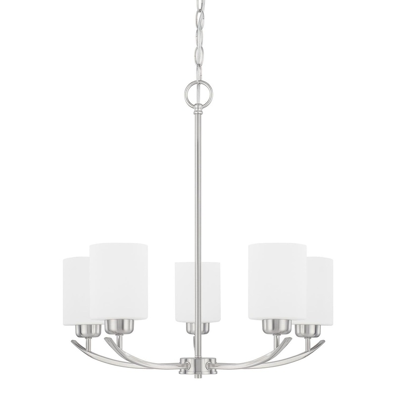 Capital Lighting 415251BN-338 Dixon 5 Light Chandelier Brushed Nickel