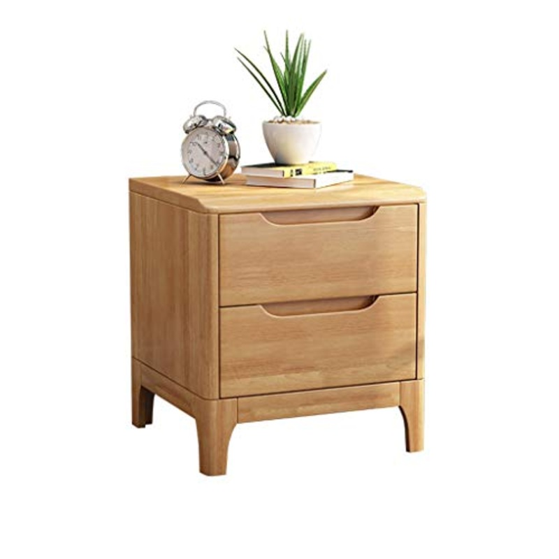 Comodini Decorazione Studio Domestica Addensare Pine all’Ingrosso Locker Doppio pompaggio Camera da Terra Multifunzione Storage Box 42X40X48.5cm MUMUJIN (Color : Wood Color)