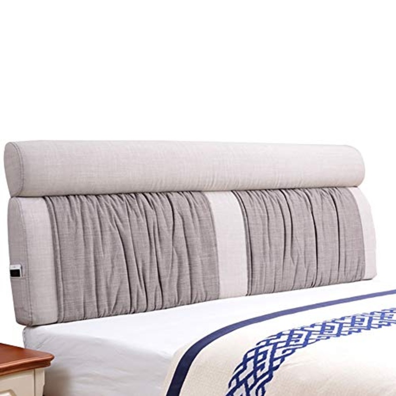 GUOWEI Capezzale Cuscino Testata Letto Parete Cuscino Imbottiti Cuneo Schienale Supporto Larga per Letto con/Senza testiera (Colore : B-Gray, Dimensioni : 120x60x12cm)