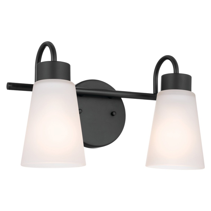 Kichler 55125BK Two Light Bath, Black