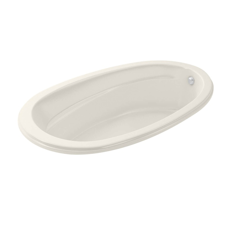 MAAX 106169-103-007 Talma 7242 Acrylic Drop-in End Drain Aeroeffect Bathtub in Biscuit