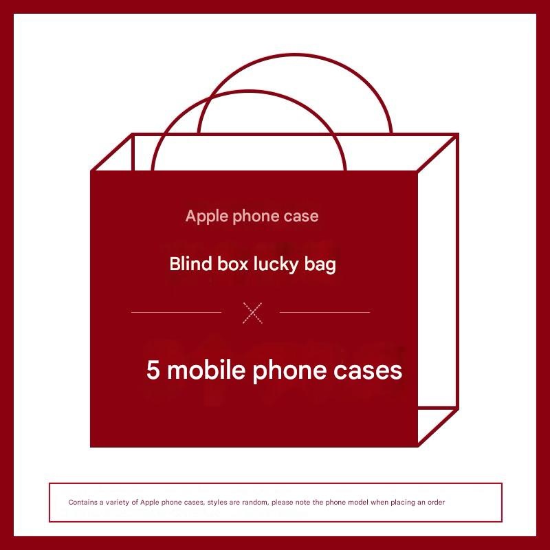 Random Color iPhone Case Surprise Box – 5 Pack of Random Style Covers for Your Apple Model