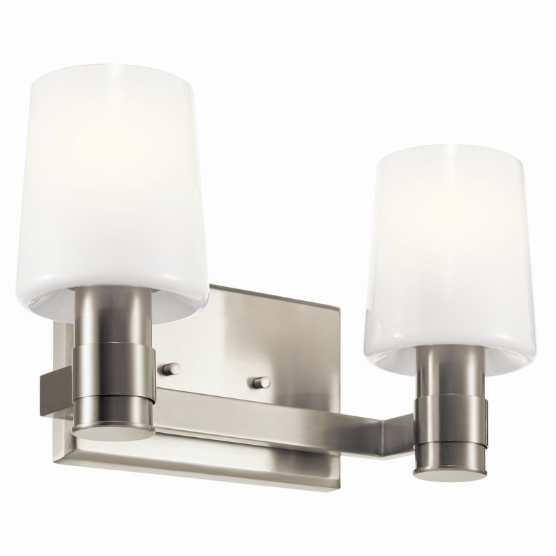Two Light Vanity from the Adani Collection in Brushed Nickel Finish by Kichler