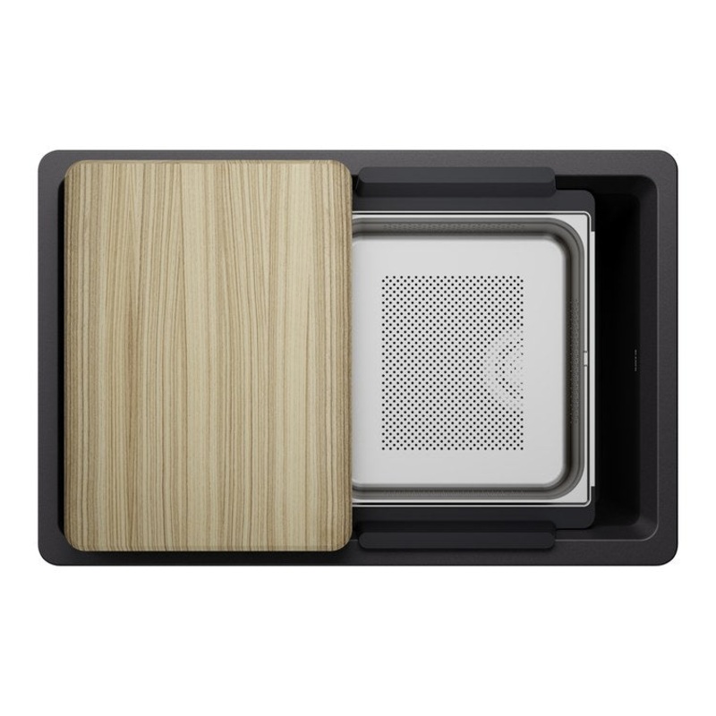 Workstation Inteos 30 Inch Coal Black Silgranit