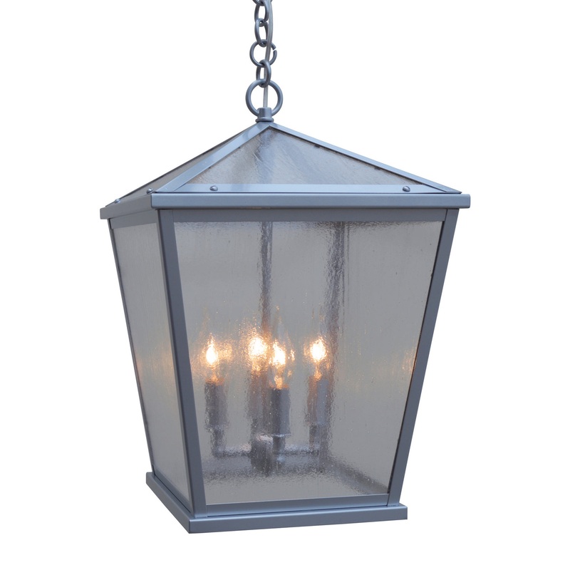 Arroyo DEH-13CS-P Devonshire Four Light Pendant Pewter