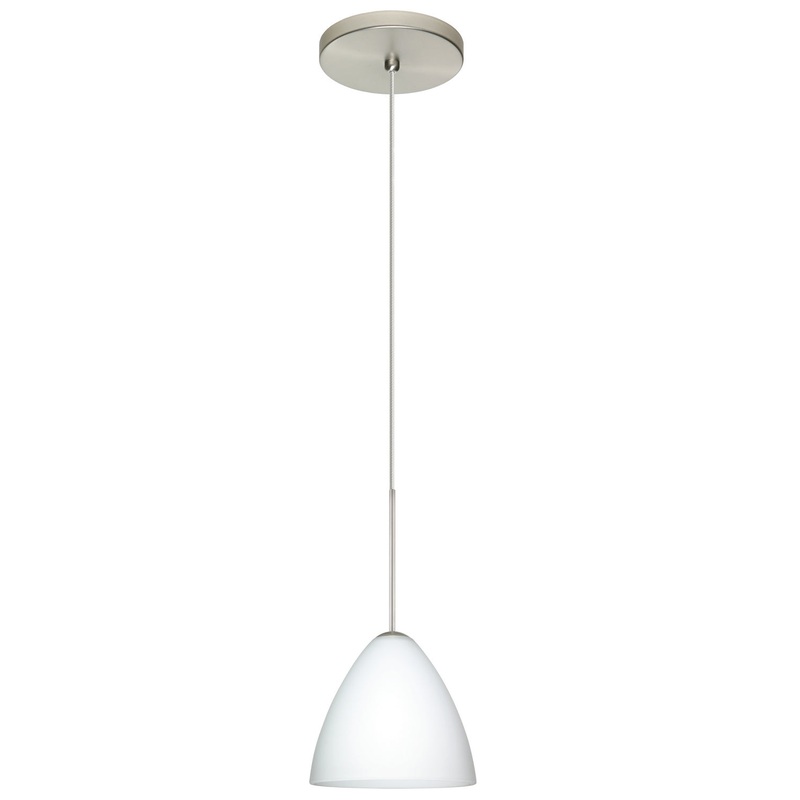 Besa 1XT-177907-SN Mia One Light Pendant Satin Nickel