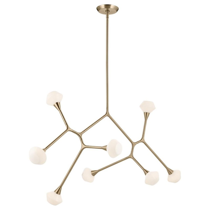 Cassius 61.25″ 8-Light Chandelier Champagne Bronze