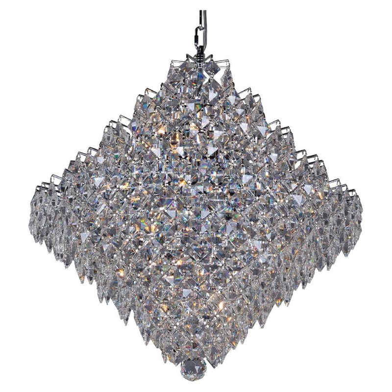 Cluster 18-Light Chandelier Chrome