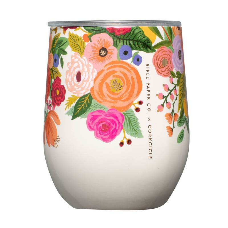 Corkcicle Stemless – 340ml Rifle Paper – Garden Party Cream
