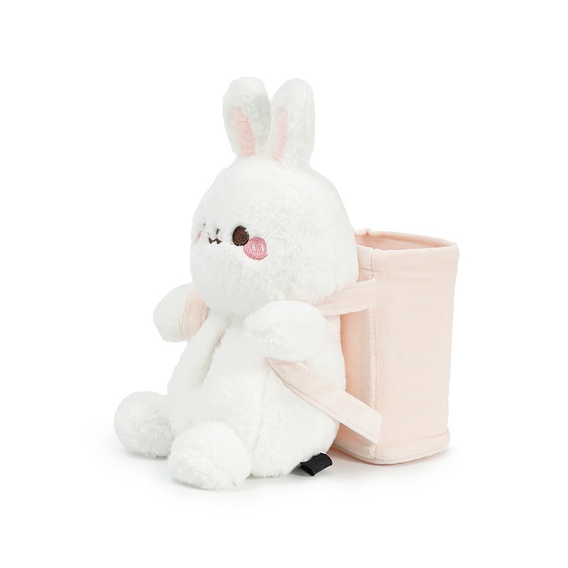Cute Cloud Rabbit Tissue Holder for Car – Plush Toy with Storage