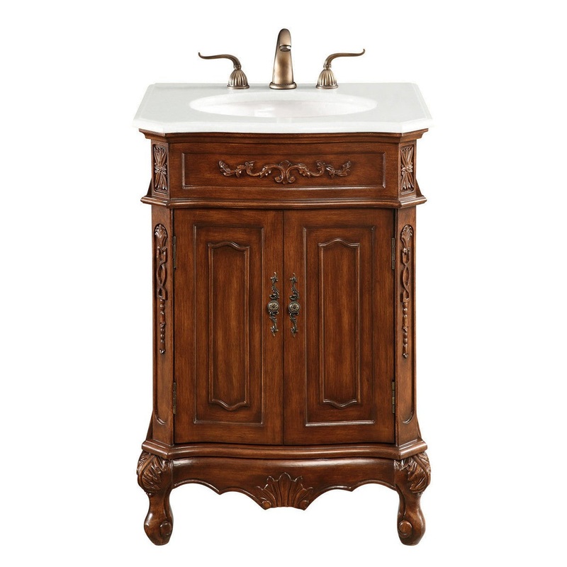 Elegant Lighting VF-1005-VW Danville Single Bathroom Vanity Teak