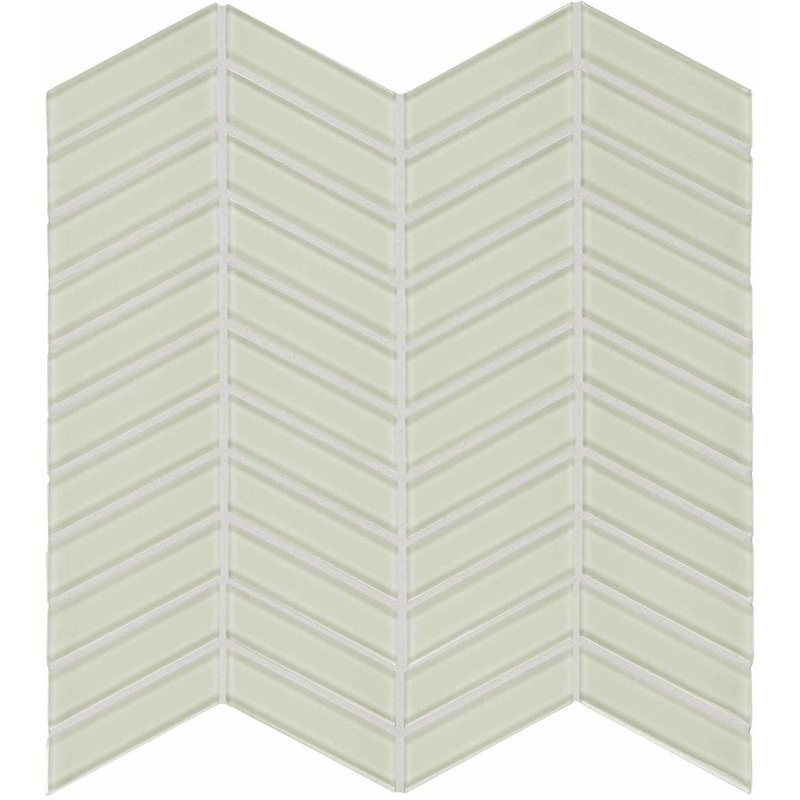 Element Sand Chevron Glass Mosaics. 1 Sheet = .96 Sq. Ft. (35-126)