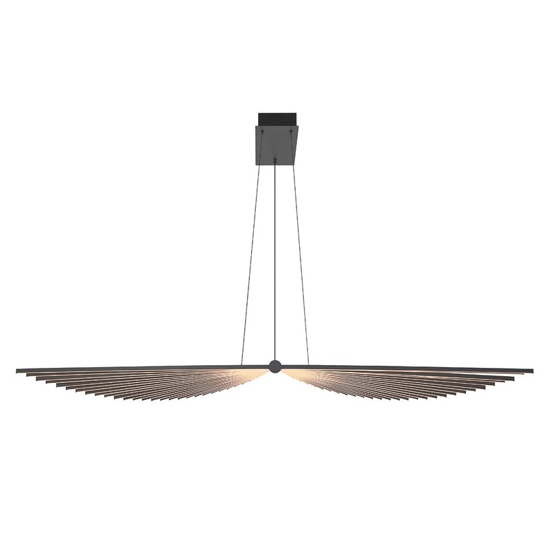 LED Chandelier from the Seraph Collection in Black Finish by Eurofase