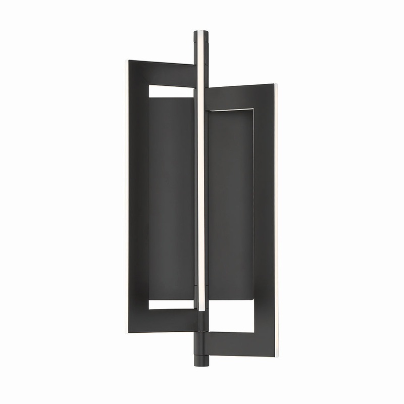 LED Wall Sconce from the Livra Collection in Black Finish by Eurofase