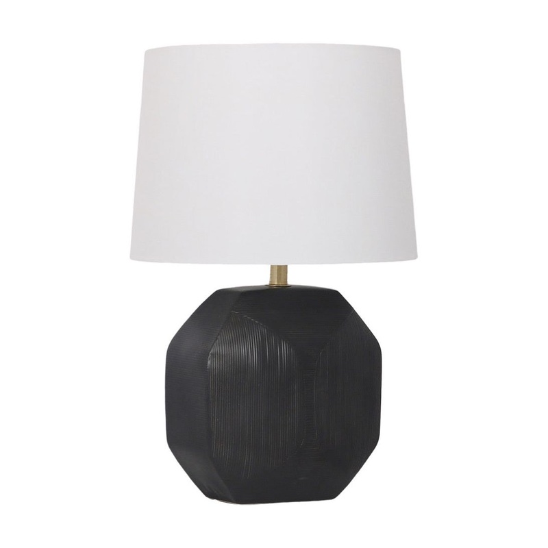 Picolo 13″H Ceramic Table Lamp Black