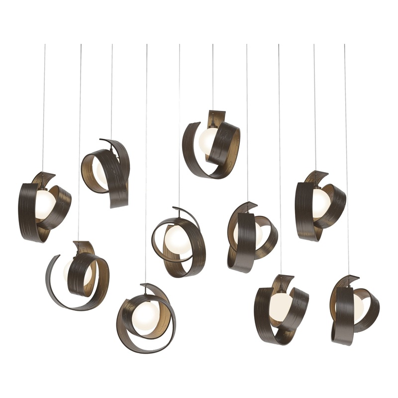 Riza 10-Light Pendant Bronze
