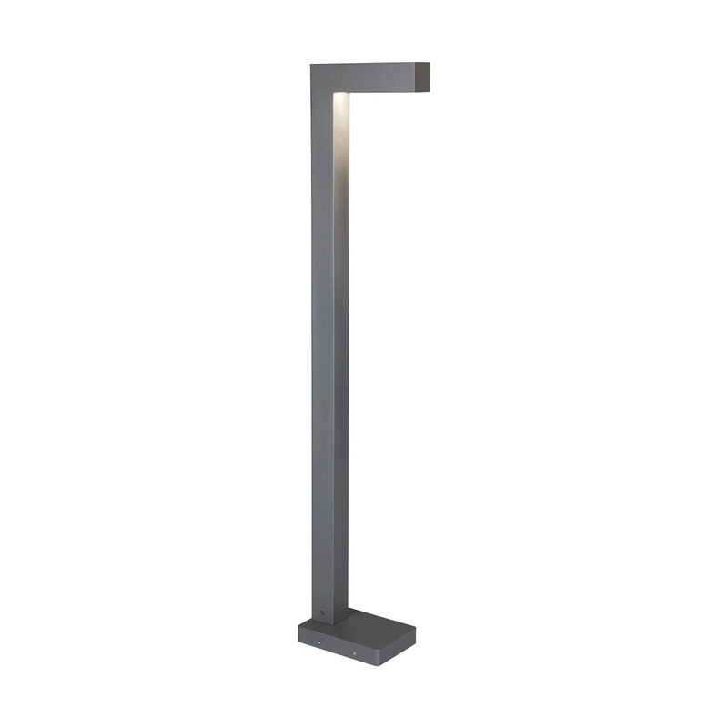Strut 42 Outdoor Bollard Charcoal 3000K None