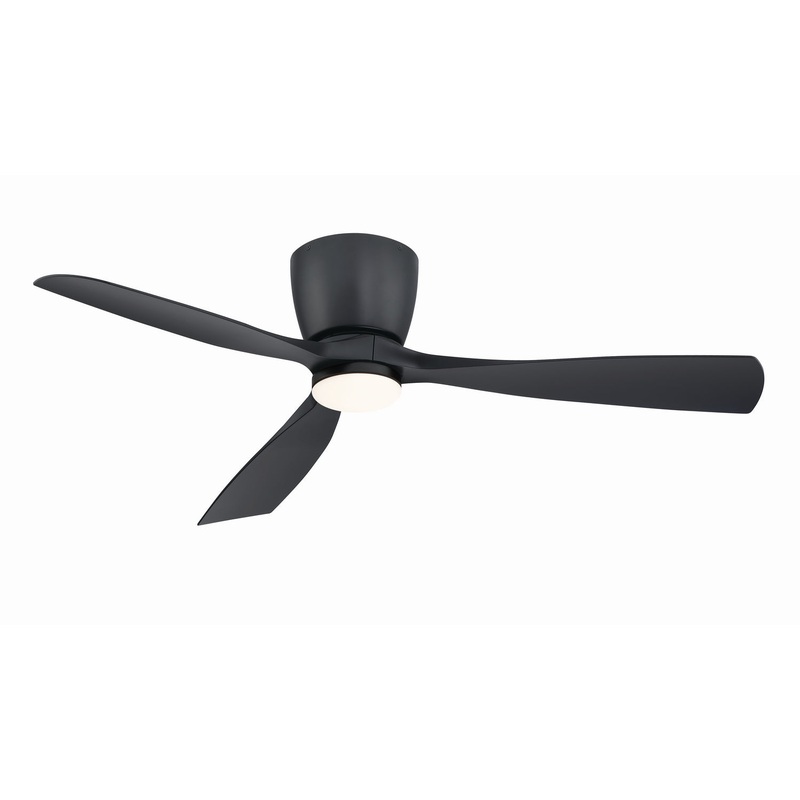3-blade Klinch Ceiling Fan by Fanimation (Damp Rated) 44″ Black/Black