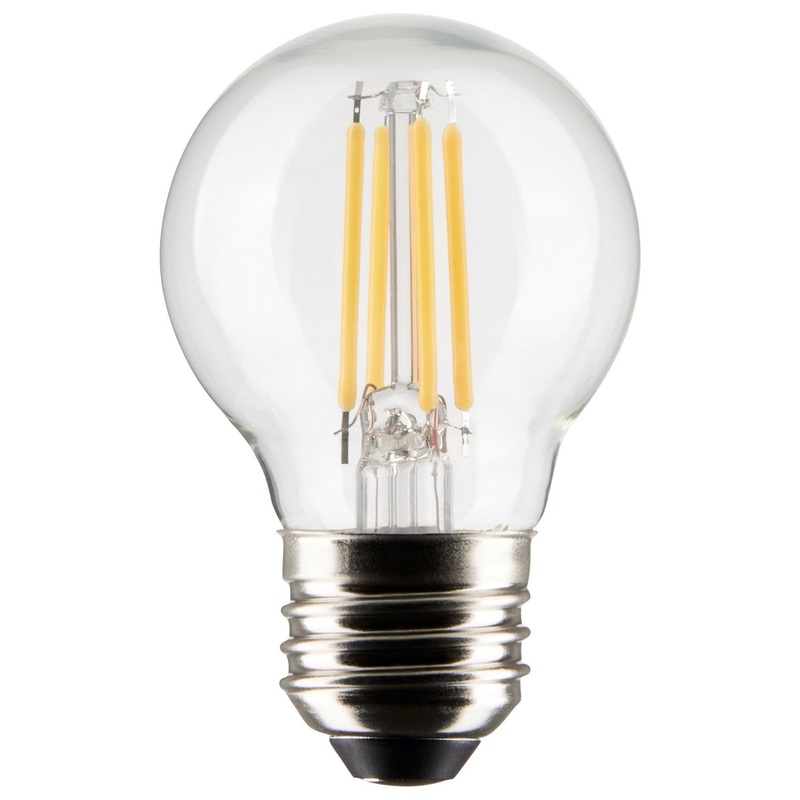 4 Watt G16.5 LED – Clear – Medium Base – 5000K – 120 Volt – 2-Pack Light Bulb by Satco