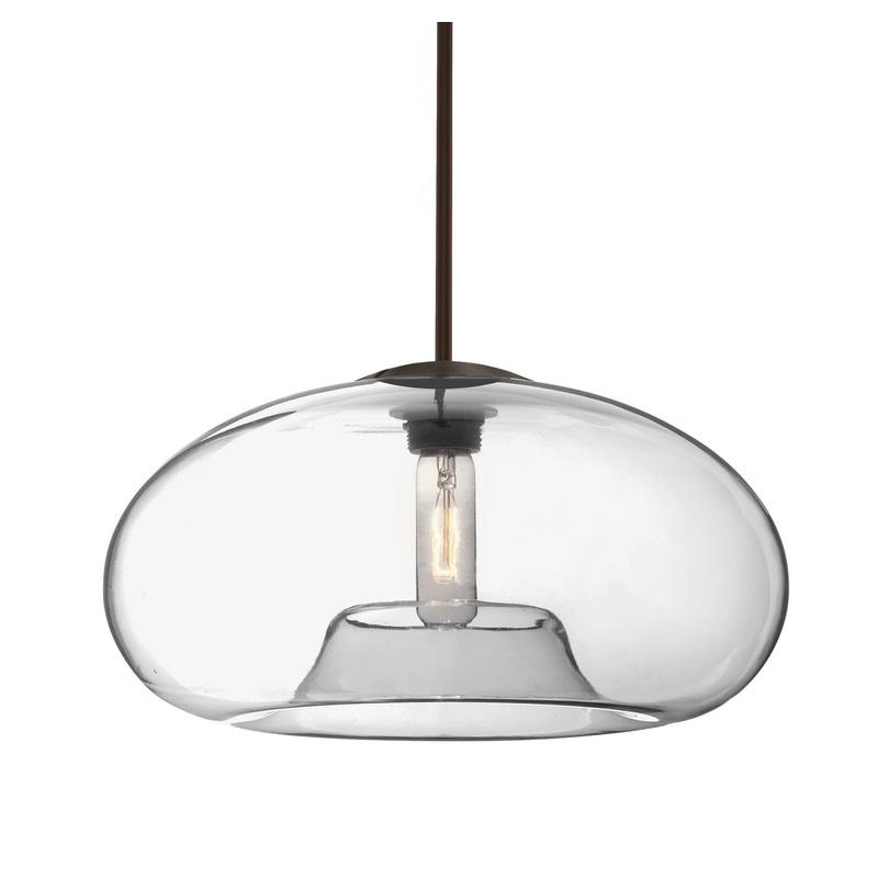 Besa 1TT-BANA15CL-BR Besa Bana 15 Pendant One Light Pendant Bronze