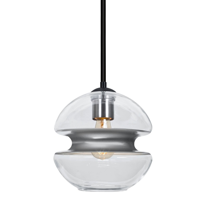 Besa 1TT-HULA8SL-EDIL-BK Hula 8 One Light Pendant Black