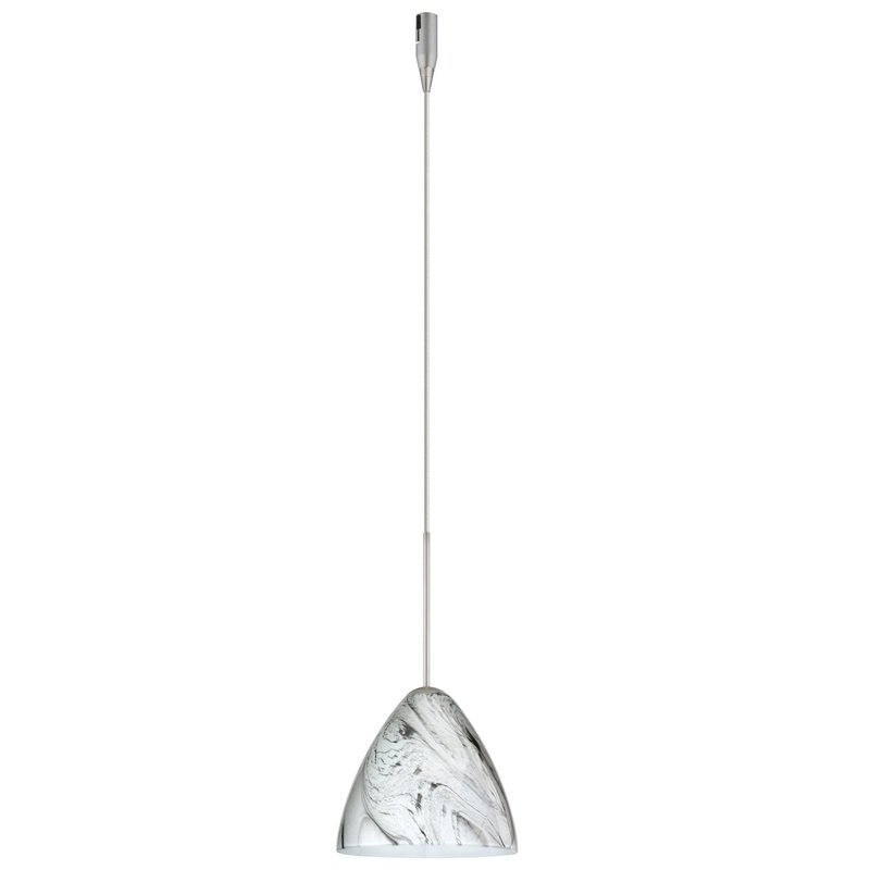 Besa RXP-1779MG-SN Mia One Light Pendant Satin Nickel